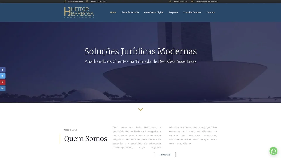 Site de Heitor Barbosa Advocacia
